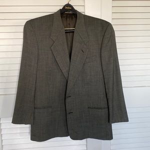Giorgio Armani Le Collezioni Saks Fifth Avenue gray wool blazer